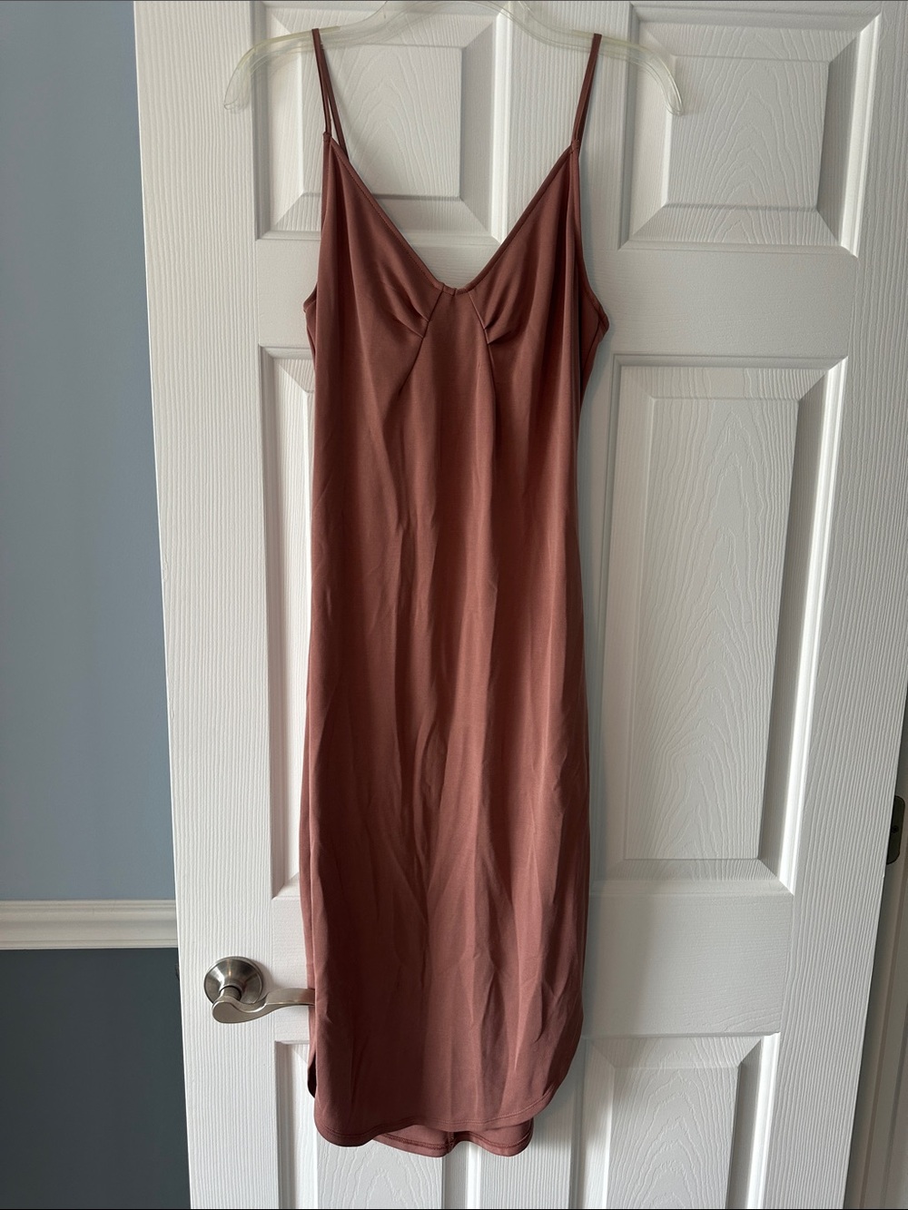 Gentle Fawn Slip Midi Dress in Rosewood